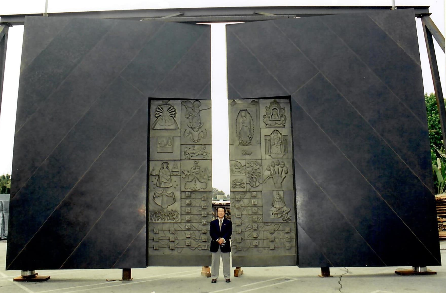 Great Bronze Doors at Cathedral of Our Lady of Angels