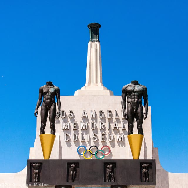 Olympic Gateway Sculptures at LA Memorial Coliseum